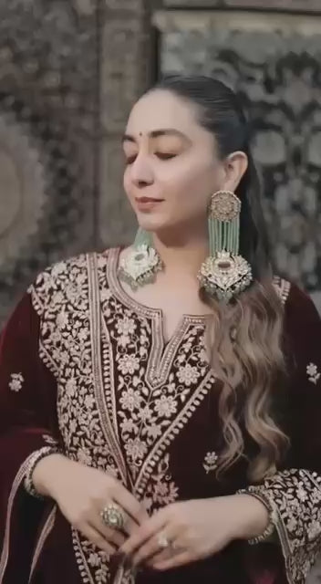 maison velour suit by aurewa